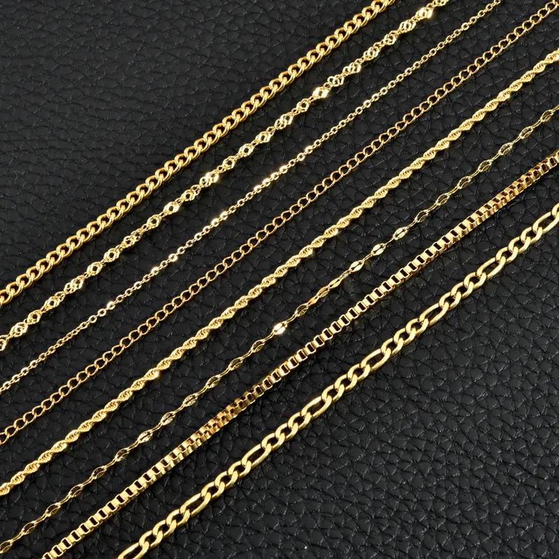 Wholesale Simple Style Solid Color Stainless Steel Plating Gold Plated Choker
