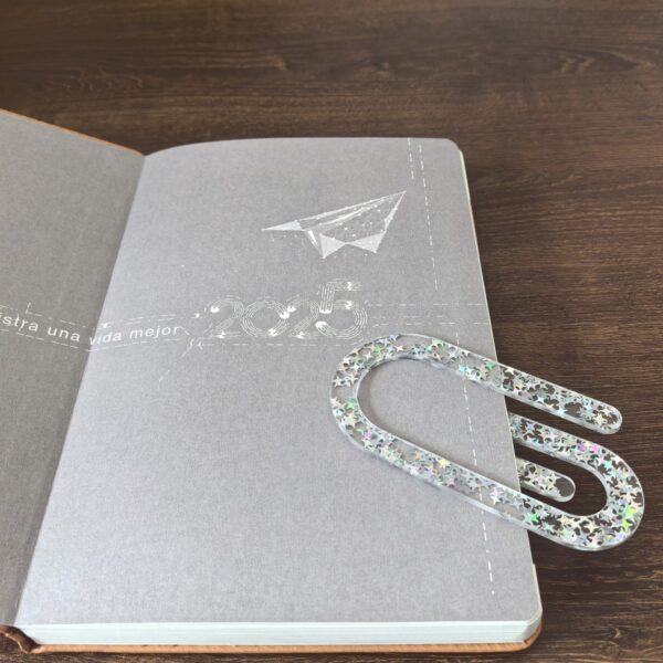 Wholesale Cross-border corrugated acrylic paper clip student book notes file card holder PaperClip seal clip