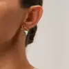 Wholesale 1 Pair Elegant Simple Style Heart Shape Bow Knot Plating 304 Stainless Steel 18K Gold Plated Drop Earrings