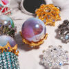 oly-8a6f4e838037344eecd40db6b67f0c93 Wholesale High-color retention, zircon-inlaid, openwork large flower holder/hat, spacer with straight holes, DIY crystal beaded jewelry aessories wholesale.