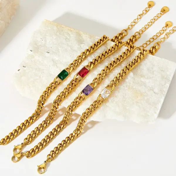 Wholesale PVD Coated Real Gold Plated 16K Gold White Gold Plated Gold Plating Geometric 304 Stainless Steel Fashion Waterproof Non Tarnish Bracelets Earrings Necklace