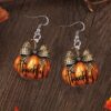 Wholesale Pumpkin bow earrings, flat acrylic earrings