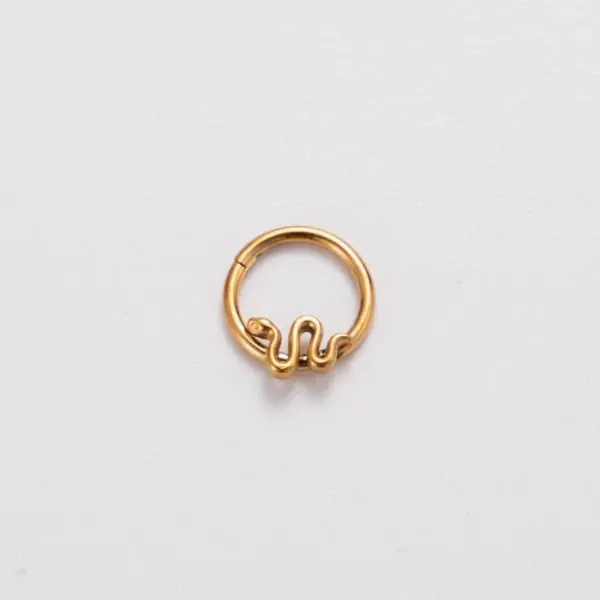 Wholesale 1 Piece Nose Rings & Studs Punk Solid Color 316L Stainless Steel Copper Waterproof Non Tarnish Surgical Steel Zircon