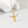 Wholesale Ethnic Style Cattle Stainless Steel Plating Necklace 1 Piece