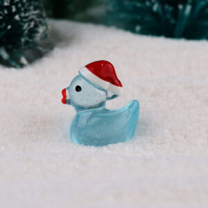 Glow-in-the-dark christmas duck-light blue