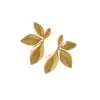 Wholesale Real Gold Plated 316 Stainless Steel PVD Coated Leaf Dragonfly Basic Simple Style Classic Style Hoop Earrings For Women's