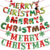 oly-8aa1ef3a70ce76fb231352e77b4115ed Wholesale Christmas holiday banner flag decoration hanging flag letter colorful flag flower Christmas holiday party decoration supplies