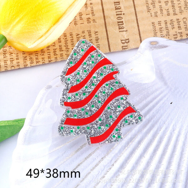 Wholesale Loose powder cartoon Christmas cute ornaments acrylic