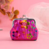 Wholesale PU small flower sequin buckle coin purse