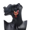 oly-8abfba1aa0a4d6b19d9c63bc2525a323 Wholesale Christmas Chicken Bell Acrylic Earrings