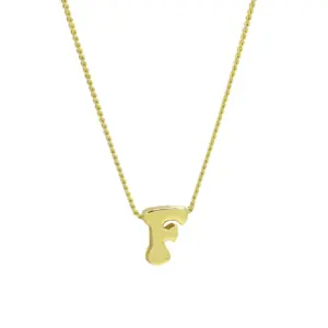F / Necklace (with Snake Chain)