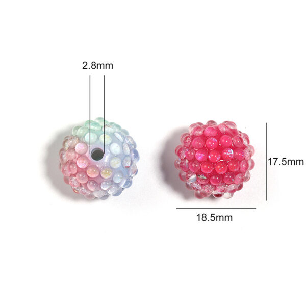 Wholesale Aurora Diamond Ball Beads