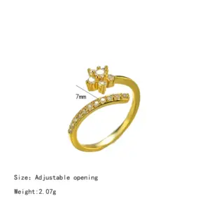 J107 Gold Ice Crystal Flower