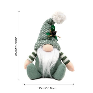 Green knitted rudolph men's sweater