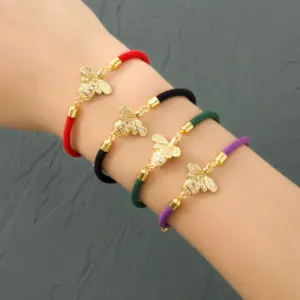 Wholesale Bee Polyester Copper Simple Style Classic Style Polyester Bracelets