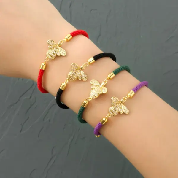 Wholesale Bee Polyester Copper Simple Style Classic Style Polyester Bracelets