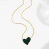 PVD Coated Real Gold Plated 18K Heart Shape Stainless Steel Simple Style Classic Waterproof Non Tarnish 304 Pendant Necklace