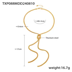 Txp088-Gold Necklace