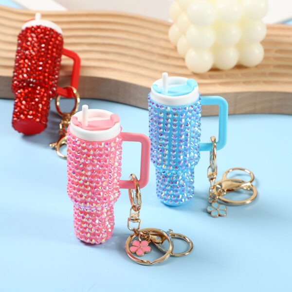 Wholesale Cross-border mini ice bar key chain new key chain pendant mother's day key chain can put lipstick backpack pendant