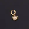 Wholesale 1 Piece Lady Geometric Copper Inlaid Zircon Earrings