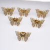 Wholesale Napkin Ring Napkin Buckle Hollow Metal Butterfly Napkin Ring Metal Ring Mouth Cloth Cross-Border Manufacturer
