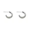1 Pair Modern Style C Shape Asymmetrical Plating Copper 18k Gold Plated Earrings