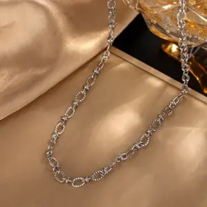 Silver / One Size / Necklace-Silver-5.5+47cm