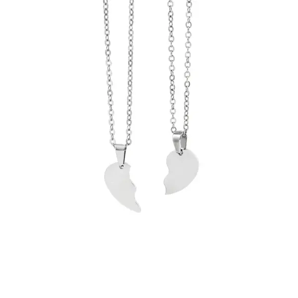 Wholesale PVD Coated Real Gold Plated Heart Shape 201 Stainless Steel 304 Stainless Steel Elegant Simple Style Classic Style Waterproof Non Tarnish 201 Stainless Steel Pendant Necklace