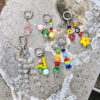 Wholesale Street Dopamine Colorful Beaded Keychain