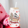 Wholesale Pink series Christmas tree 16oz Cup UV DTF Wraps