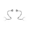 Wholesale 1 Pair Simple Style Star Heart Shape Plating Stainless Steel Ear Studs
