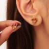 Wholesale Earrings for Stainless Steel Christmas Earrings Niche Elegant Bell Earrings