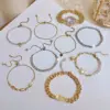 Wholesale Copper Beaded Plating Inlay Heart Shape Flower Bow Knot Pearl Zircon Bracelets