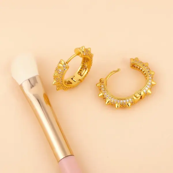 oly-8b61fd23567abbf8a59e8b9de63c6644 Wholesale Fashion Geometric Plating Copper 18k Gold Plated Earrings
