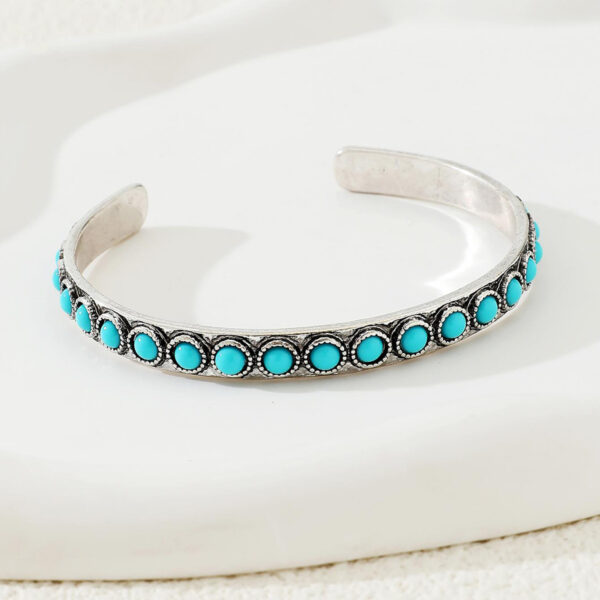 Wholesale Western-style turquoise vintage silver bracelet