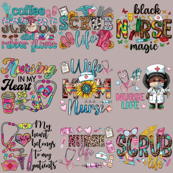 Wholesale Doctor and nurse heat transfer printing