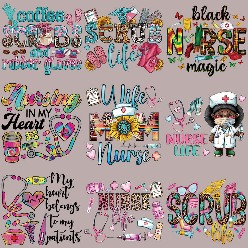Wholesale Doctor and nurse heat transfer printing