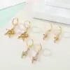 Retro Fashion Ethnic Style Copper Artificial Gemstones Earrings