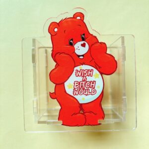 B224-dirty word rainbow bear pen holder