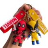 Wholesale Cross-border Marvel Deadpool and Wolverine Keychain Stereo Doll Car Keychain Hanging School Bag Pendant