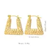 Wholesale Elegant Geometric/Heart/Waterdrop Solid 304 Stainless Steel Earrings Suitable For Women To Wear During Daily Commute Or Shopping