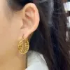 Wholesale 1 Pair Vacation Beach Geometric Plating 304 Stainless Steel 18K Gold Plated Earrings