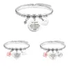 Wholesale Simple Style Classic Style Letter 201 Stainless Steel Alloy Bangle In Bulk
