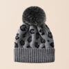 Wholesale Autumn/Winter Leopard Print Jacquard Pom-Pom Knitted Hat for Children