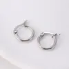 Wholesale Ion Plating (IP) 18K Gold Plated Round Titanium Steel Vintage Style Modern Style Simple Style Waterproof Non Tarnish Hoop Earrings
