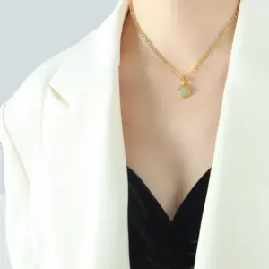 P1424-Gold Necklace-40+5cm