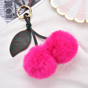 Rose Red / Cherry Keychain