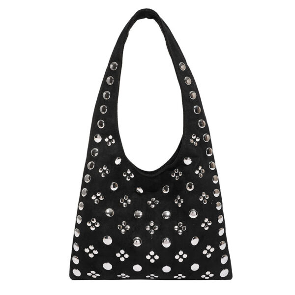 Wholesale Bag Polka Dot Rivet Underarm Bag Retro Portable Bucket Women's Bag