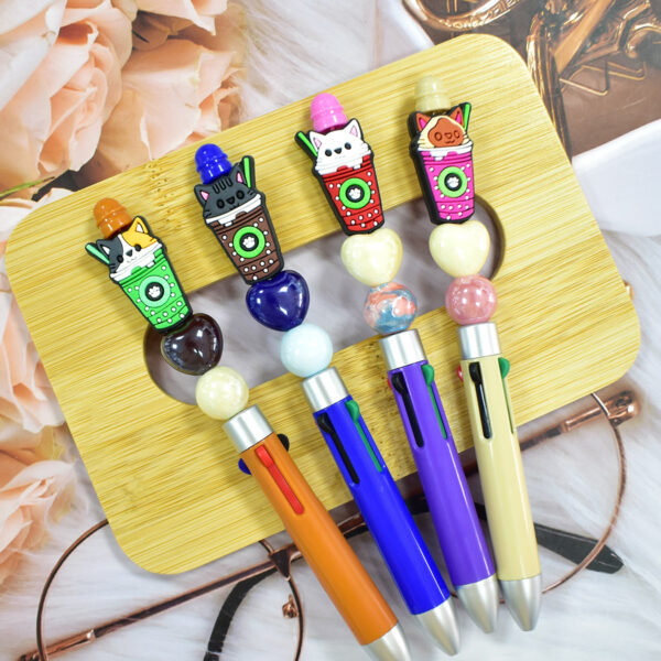Wholesale Milk Tea Cartoon Charcoal Beads