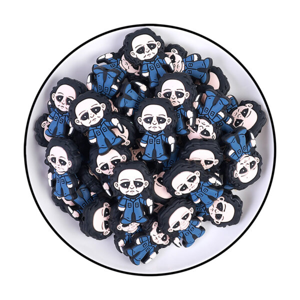 oly-8bb9b9cf4aa89b5e26d07d6d3705ac8a Wholesale Halloween Silicone Beads Dark Series Loose Beads DIY Bracelet Necklace Accessories Cartoon Beads Wholesale Bead Pendant
